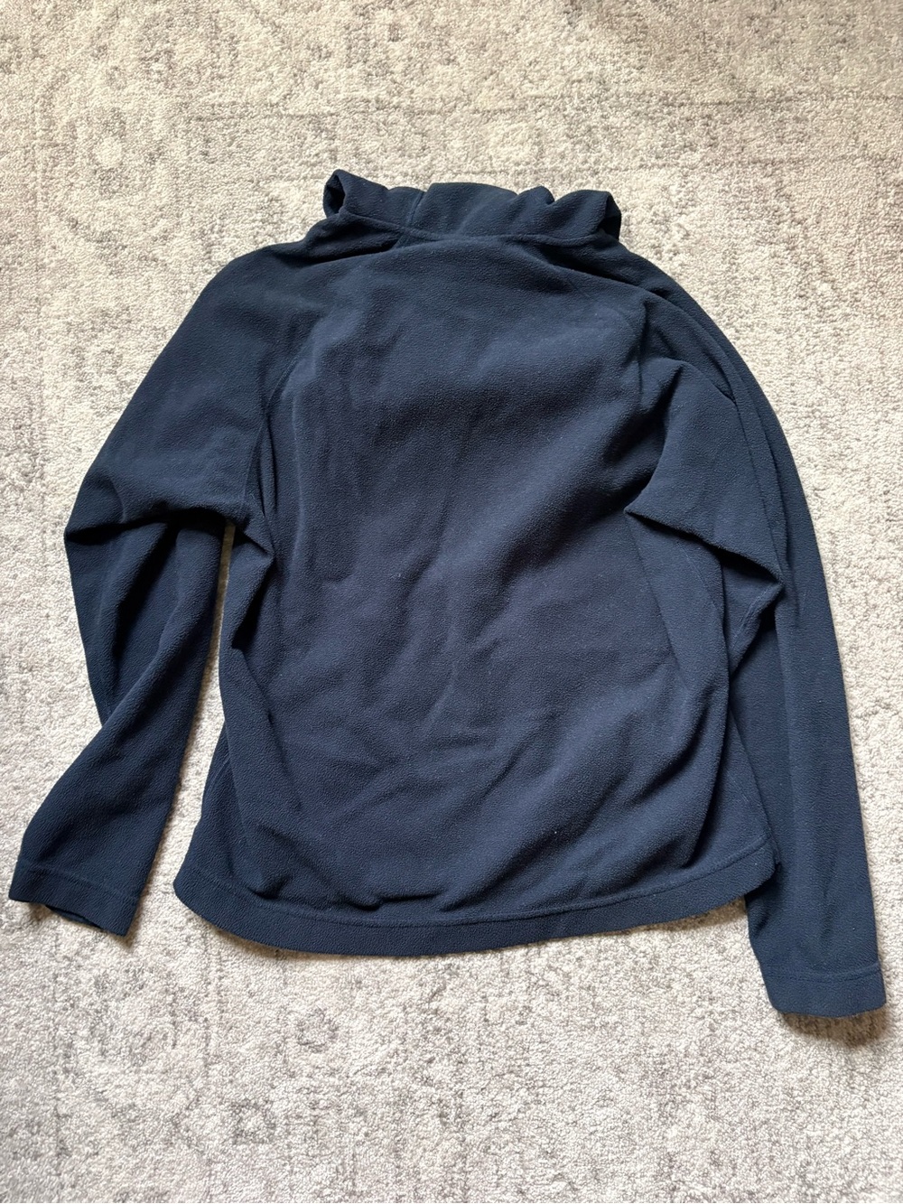 Patagonia Men's Navy Blue Hooded Micro D Fleece Pullover
